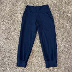 Lululemon Womens Size 6 Align Jogger Crop True Navy Yoga Walking Weekender 23"